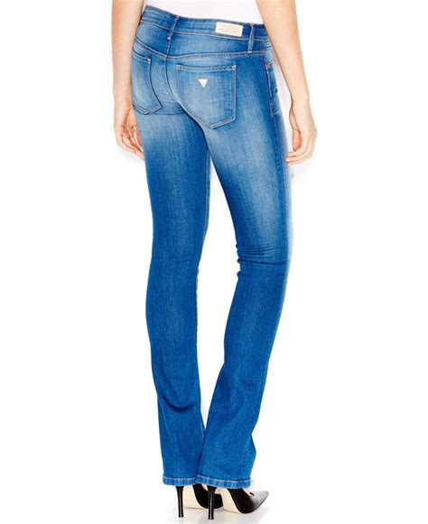 guess jeans bootcut|guess blue high waisted jeans.